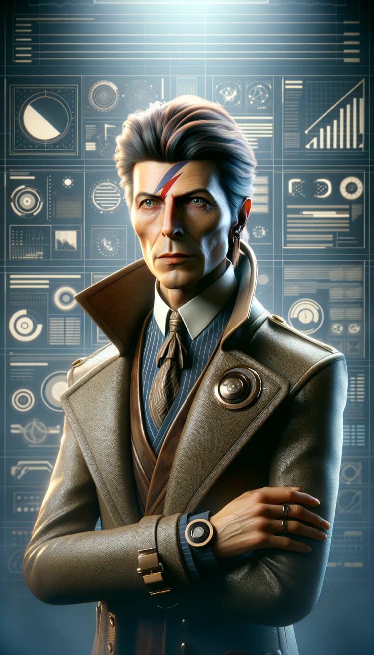 Data Bowie - a tall handsome man, an immortal rockstar, and a data scientist.